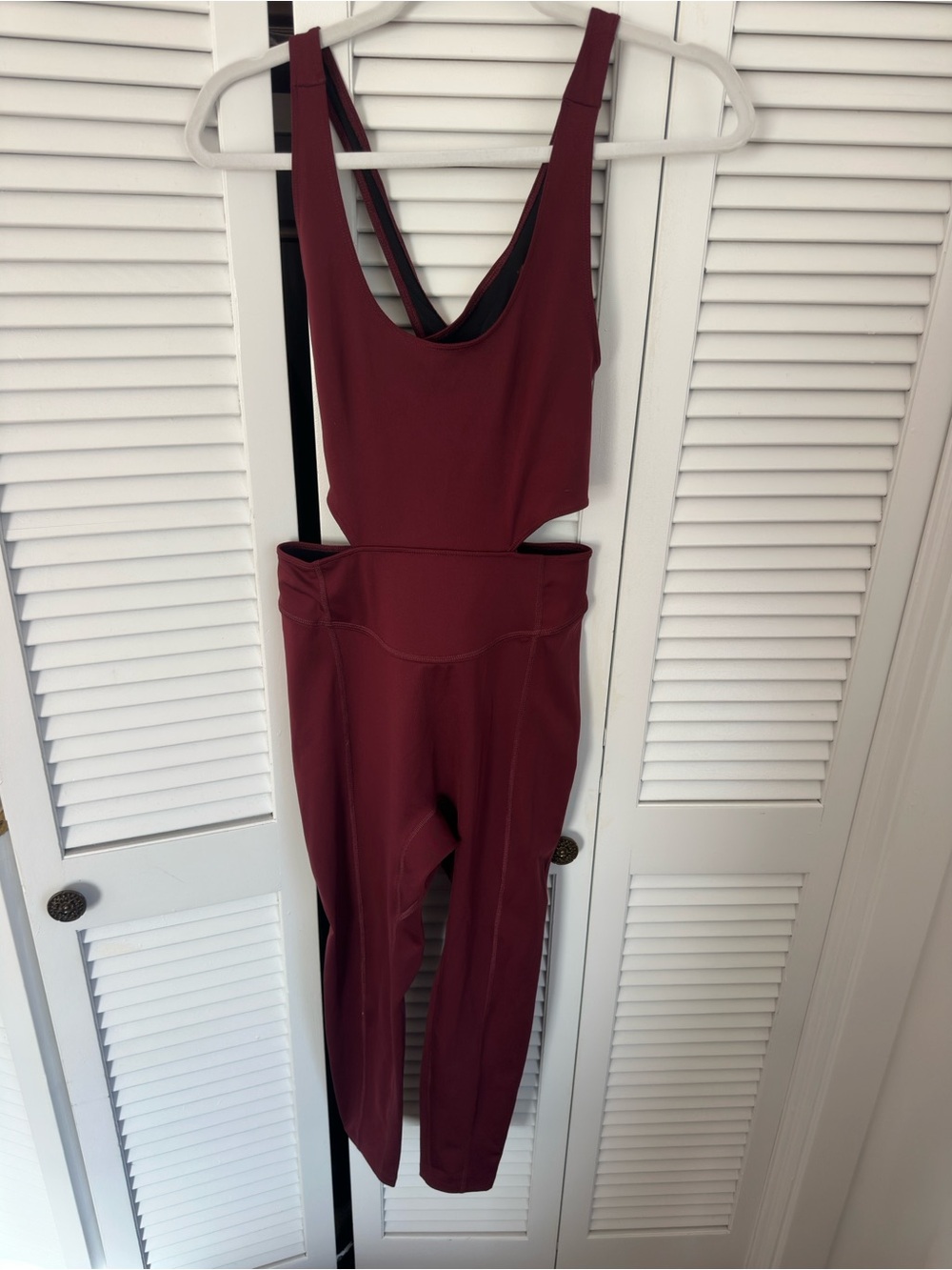 Free people maroon jumpsuit